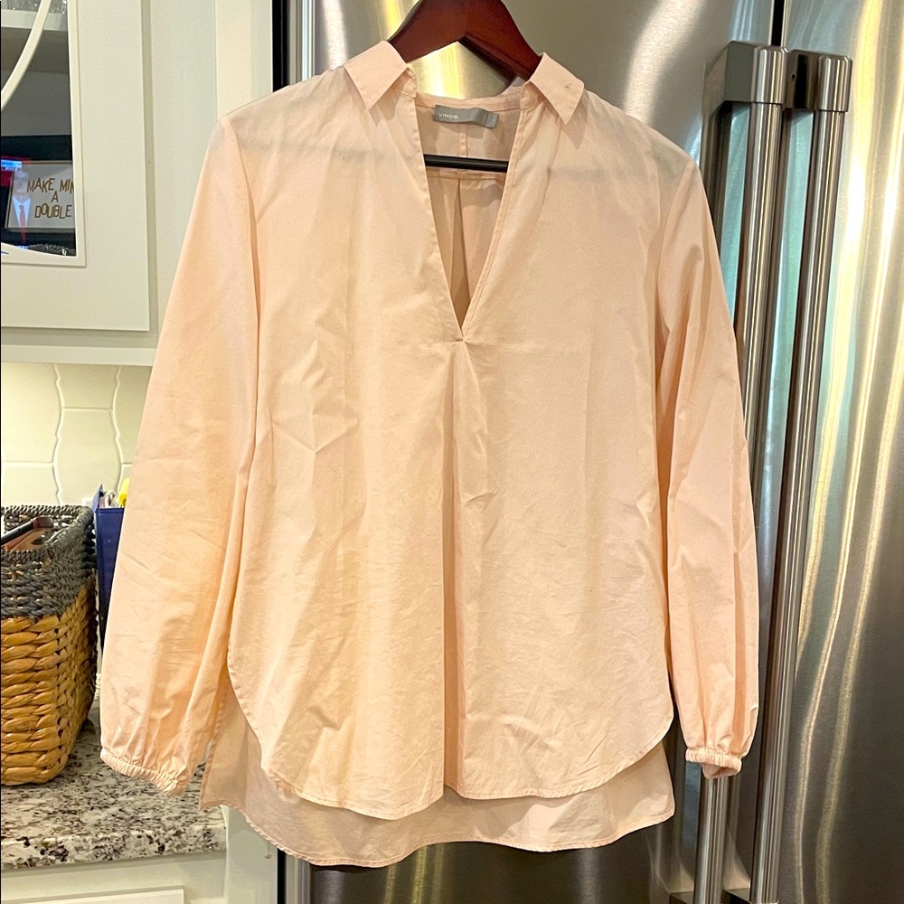 Vince Swing Front pullover cotton shirt